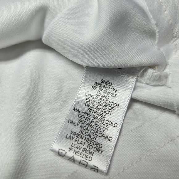 Isaac Mizrahi Live! White Lace Shift Dress Women’s XS Short Sleeve Bridal Knee - Picture 11 of 12
